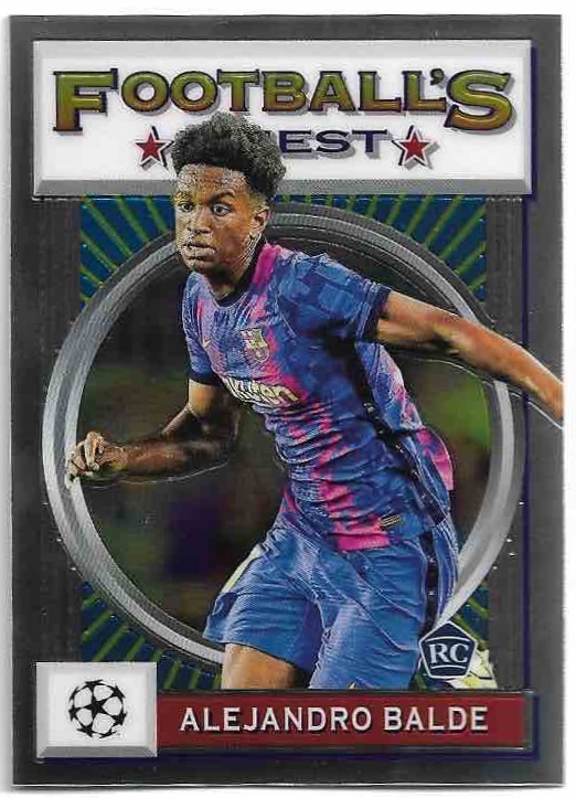 Rookie ALEJANDRO BALDE 21-22 Topps Football's Finest Flashbacks