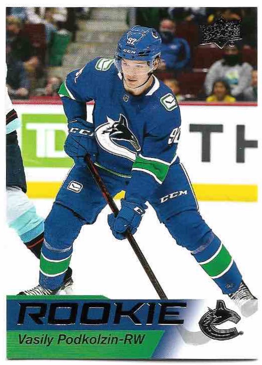 Rookie VASILY PODKOLZIN 21-22 UD Star Rookies Box Set