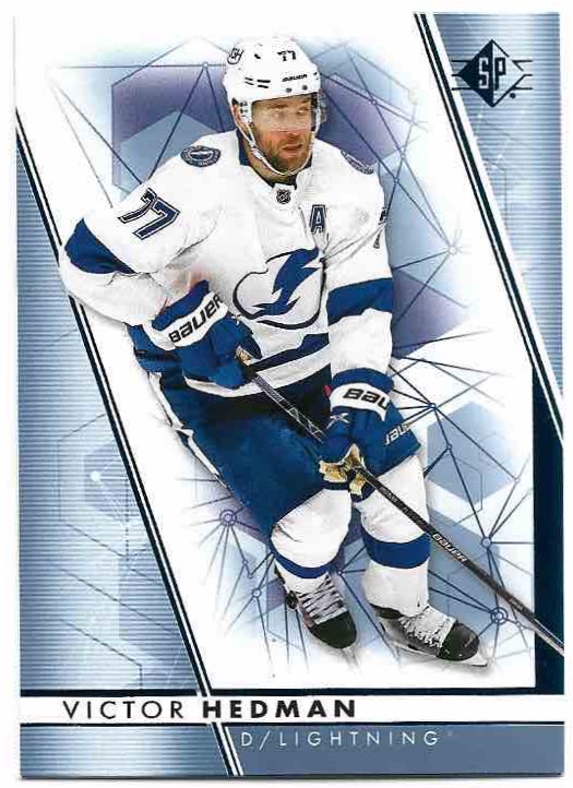 Blue VICTOR HEDMAN 22-23 UD SP Hockey