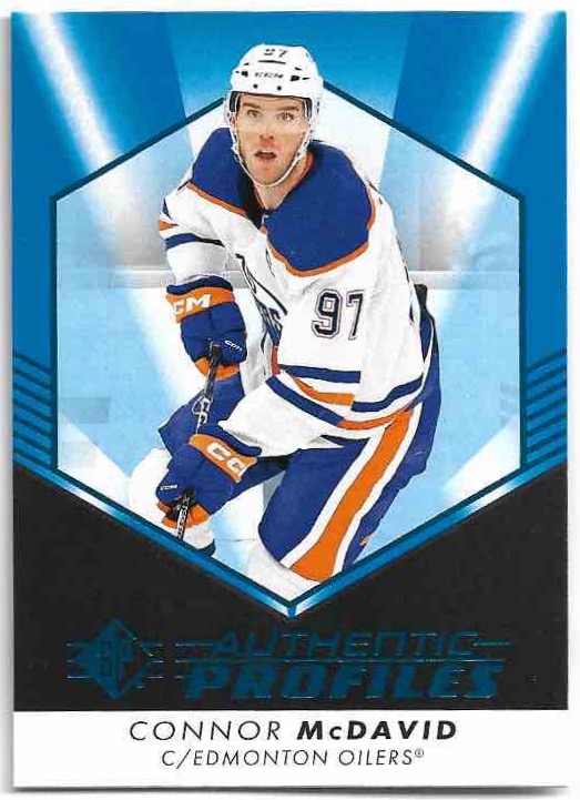 Blue Authentic Profiles CONNOR MCDAVID 22-23 UD SP Hockey