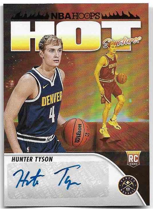 Auto Hot Signatures HUNTER TYSON 23-24 Panini Hoops Basketball