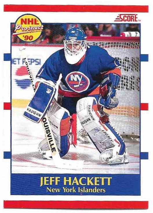 Rookie NHL 90 Prospect JEFF HACKETT 90-91 Score Bilingual