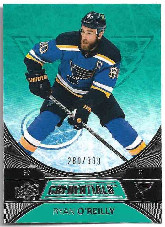 Teal RYAN O'REILLY 21-22 UD Credentials /399