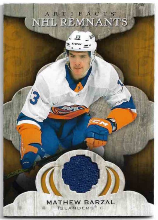Jersey NHL Remnants MATHEW BARZAL 21-22 UD Artifacts