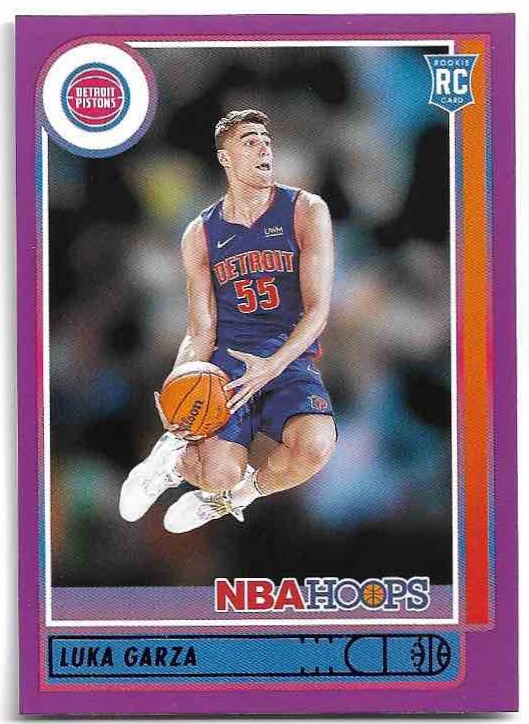 Rookie Purple LUKA GARZA 21-22 Panini Hoops Basketball