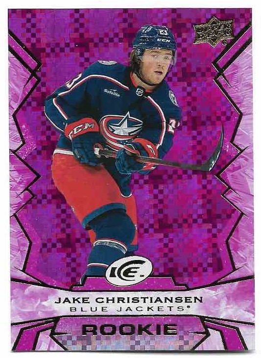 Rookie Purple JAKE CHRISTIANSEN 22-23 UD Ice