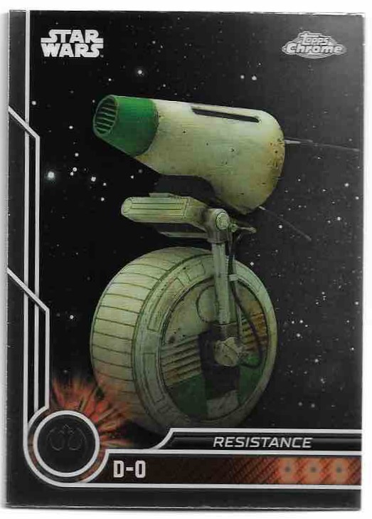 D-O 2023 Topps Chrome Star Wars (poškození z výroby)
