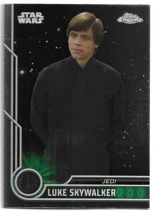 LUKE SKYWALKER 2023 Topps Chrome Star Wars (Poškození - print line)