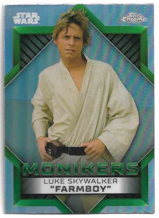 Monikers LUKE SKYWALKER 2023 Topps Chrome Star Wars