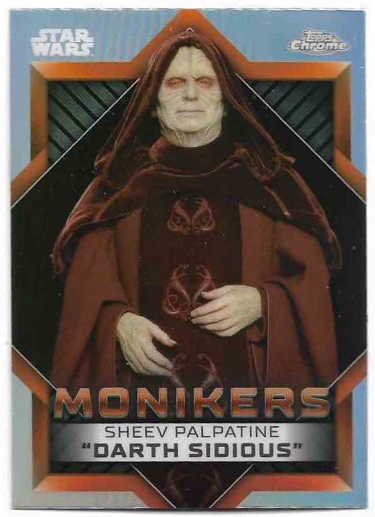 Monikers SHEEV PALPATINE 2023 Topps Chrome Star Wars
