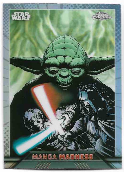 Manga Madness YODA /LUKE SKYWALKER/DARTH VADER 2023 Topps Chrome Star Wars