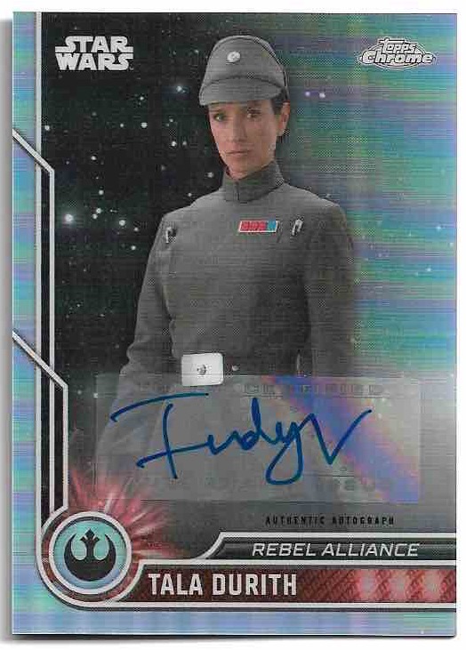 Auto Indira Varma as TALA DURITH 2023 Topps Chrome Star Wars