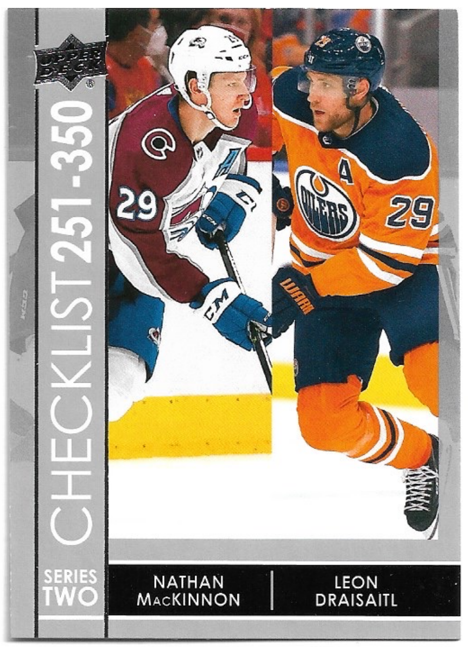 Checklist NATHAN MACKINNON/LEON DRAISAITL 21-22 UD Series 2