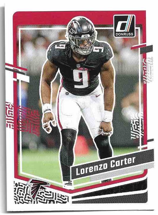 LORENZO CARTER 2023 Panini Donruss Football