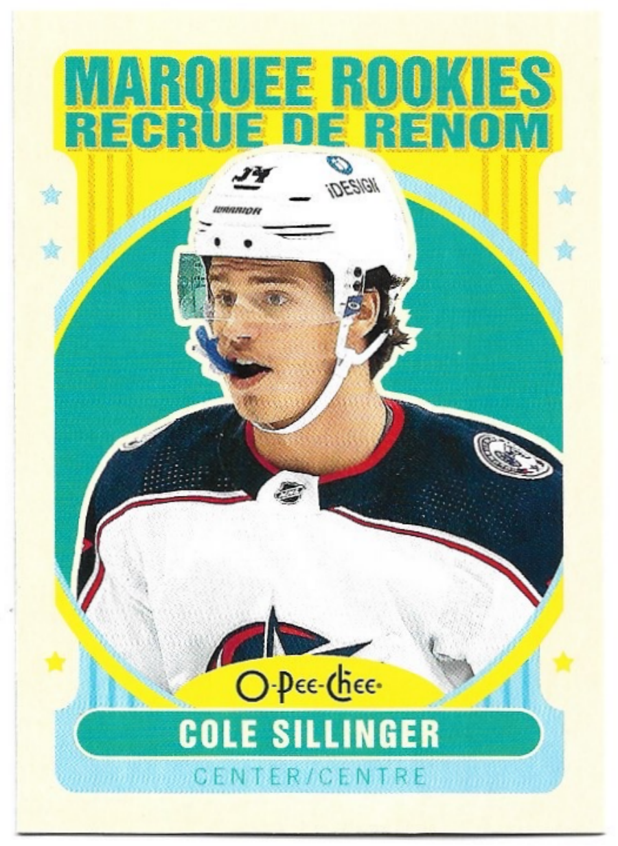 Update Retro Marquee Rookie COLE SILLINGER 21-22 UD O-Pee-Chee OPC