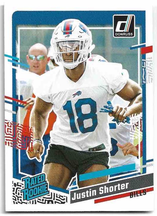 Rated Rookie JUSTIN SHORTER 2023 Panini Donruss Football