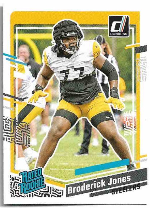 Rated Rookie BRODERICK JONES 2023 Panini Donruss Football