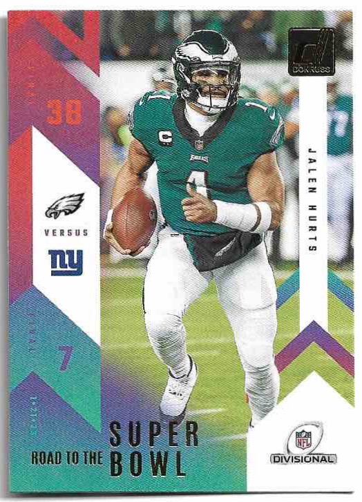 Road to the Super Bowl JALEN HURTS 2023 Panini Donruss Football