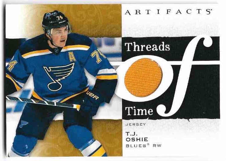 Jersey Threads of Time T.J. OSHIE 21-22 UD Artifacts