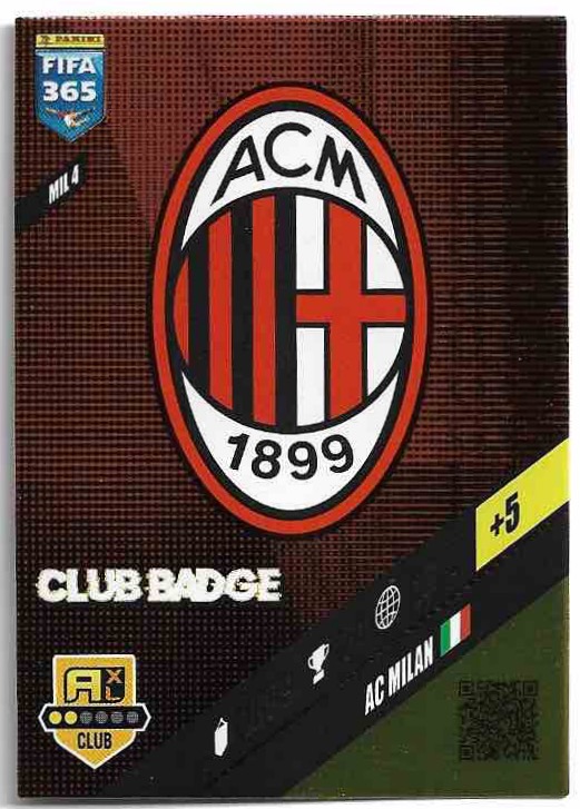 Club Badge AC MILAN 2024 Panini FIFA 365