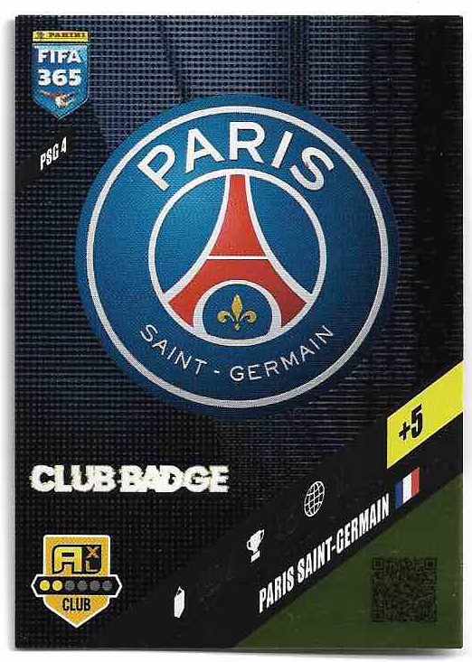 Club Badge PARIS SAINT-GERMAIN 2024 Panini FIFA 365
