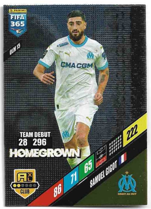 Homegrown SAMUEL GIGOT 2024 Panini FIFA 365