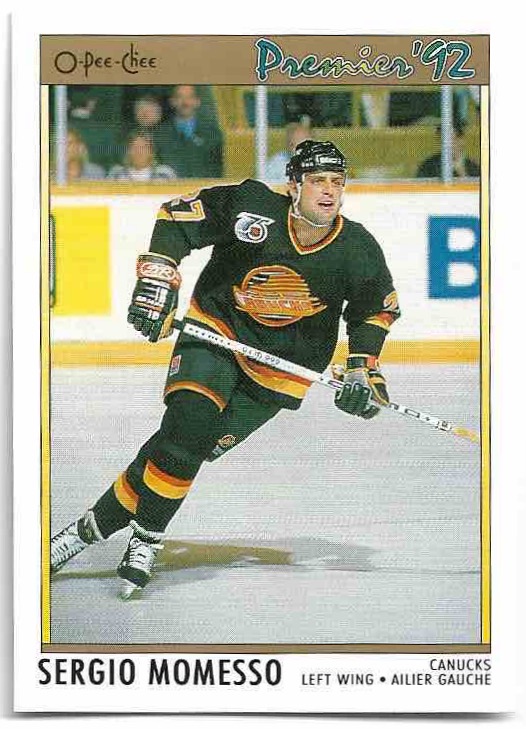SERGIO MOMESSO 91-92 O-Pee-Chee Premier