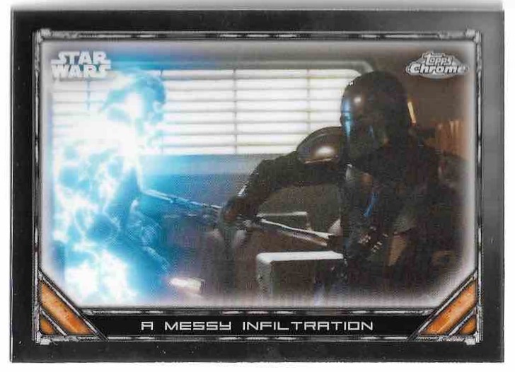 A MESSY INFILTRATION DIN DJARIN 2023 Topps Chrome Mandalorian Star Wars