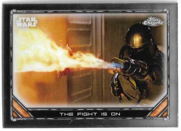 THE FIGHT IS ON DIN DJARIN 2023 Topps Chrome Mandalorian Star Wars