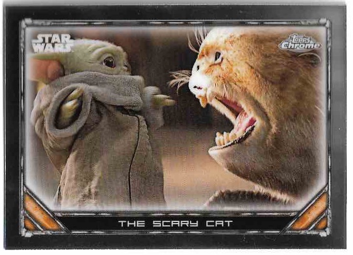 THE SCARY CAT GROGU 2023 Topps Chrome Mandalorian Star Wars