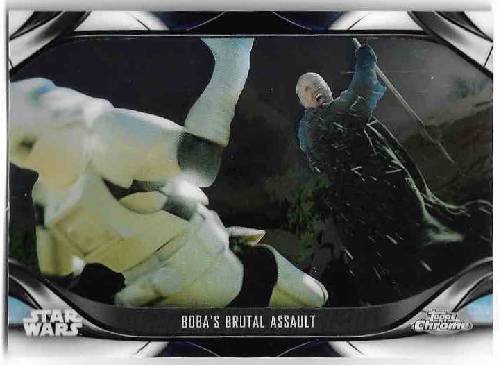 BOBA'S BRUTAL ASSAULT BOBA FETT 2023 Topps Chrome Mandalorian Star Wars