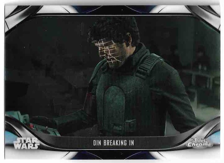 DIN BREAKING IN DIN DJARIN 2023 Topps Chrome Mandalorian Star Wars