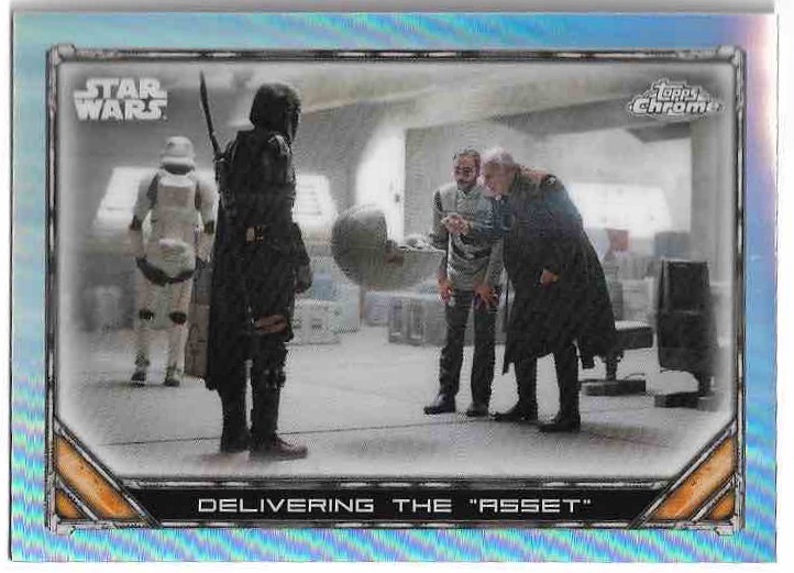 Refractor DELIVERING THE "ASSET" DIN DJARIN 2023 Topps Chrome Mandalorian Star Wars