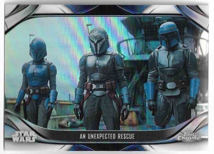 Refractor AN UNEXPECTED RESCUE 2023 Topps Chrome Mandalorian Star Wars