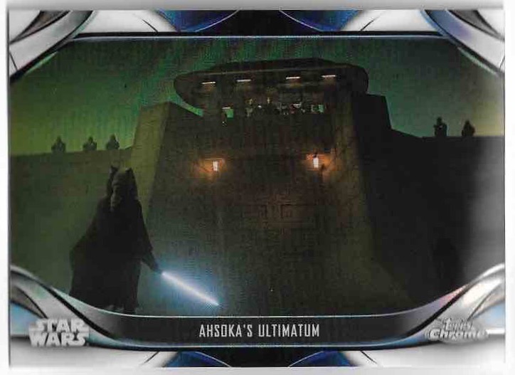 Refractor AHSOKA'S ULTIMATUM AHSOKA TANO 2023 Topps Chrome Mandalorian Star Wars