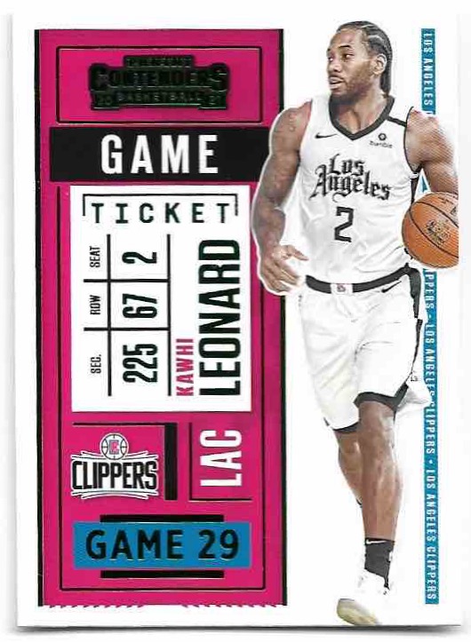 Green KAWHI LEONARD 20-21 Panini Contenders Basketball