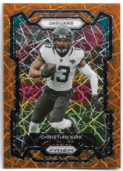 Orange Lazer Prizm CHRISTIAN KIRK 2023 Panini Prizm Football