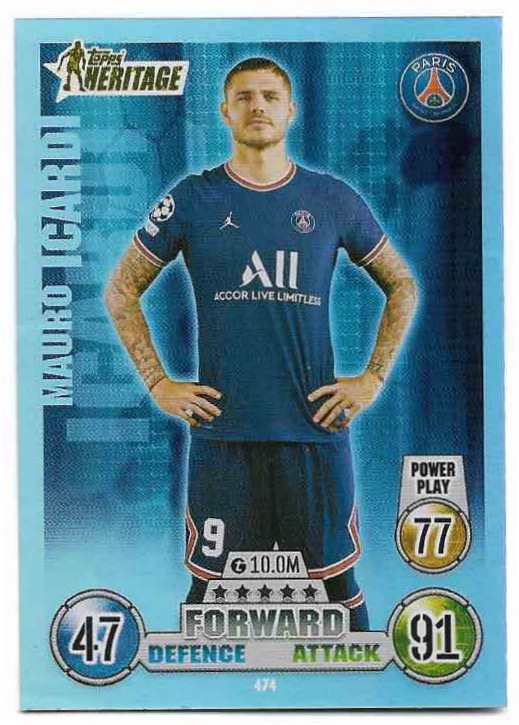 Heritage MAURO ICARDI 21-22 Topps Match Attax UCL