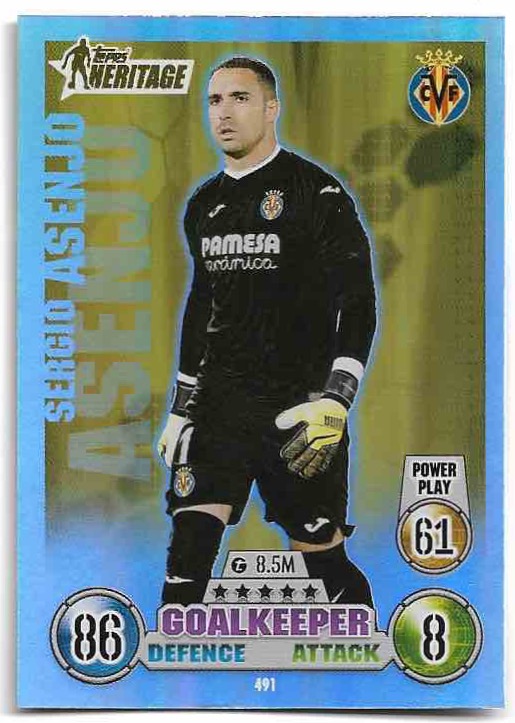 Heritage SERGIO ASENJO 21-22 Topps Match Attax UCL