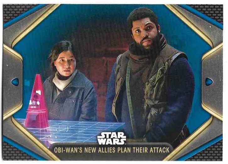 Blue OBI-WAN'S NEW ALLIES PLAN THEIR ATTACK 2023 Topps Obi-Wan Kenobi