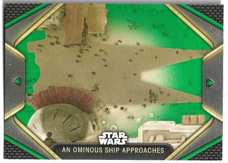 Green AN OMINOUS SHIP APPROACHES 2023 Topps Obi-Wan Kenobi /75
