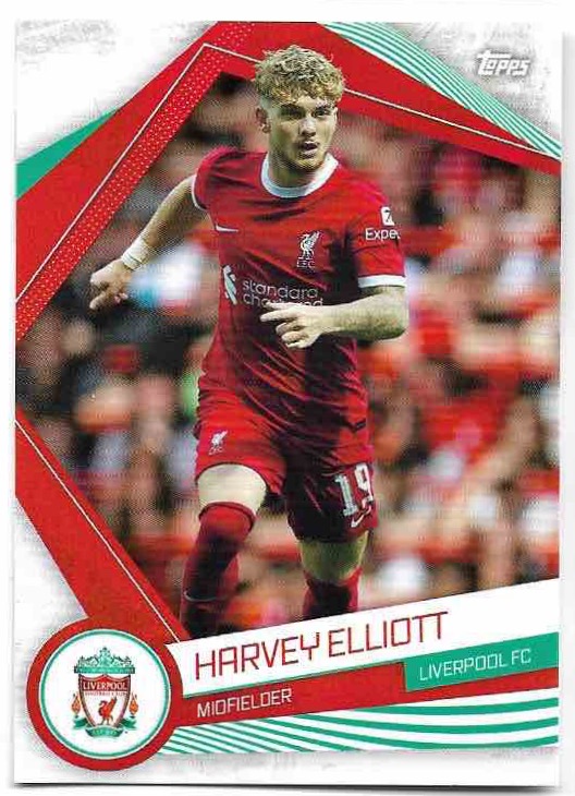 HARVEY ELLIOTT 23-24 Topps Liverpool Fan Set