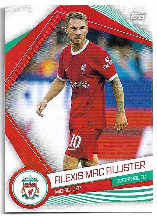 ALEXIS MAC ALLISTER 23-24 Topps Liverpool Fan Set