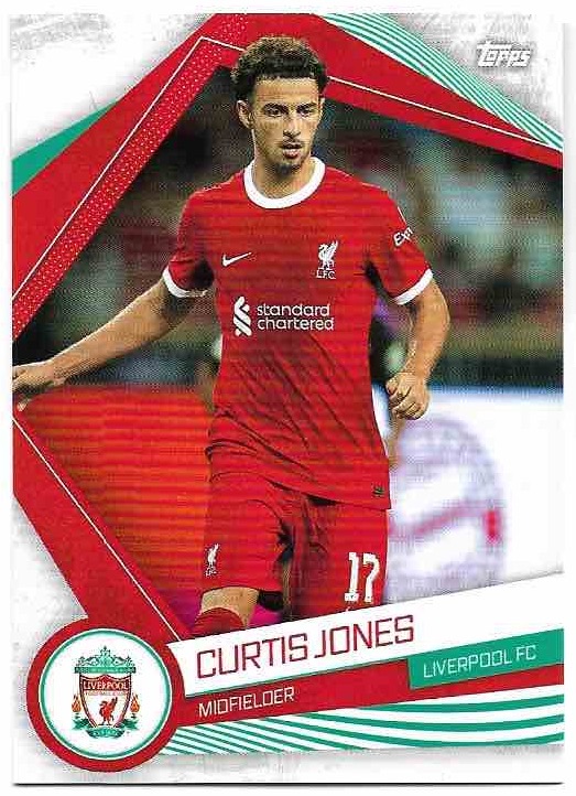 CURTIS JONES 23-24 Topps Liverpool Fan Set