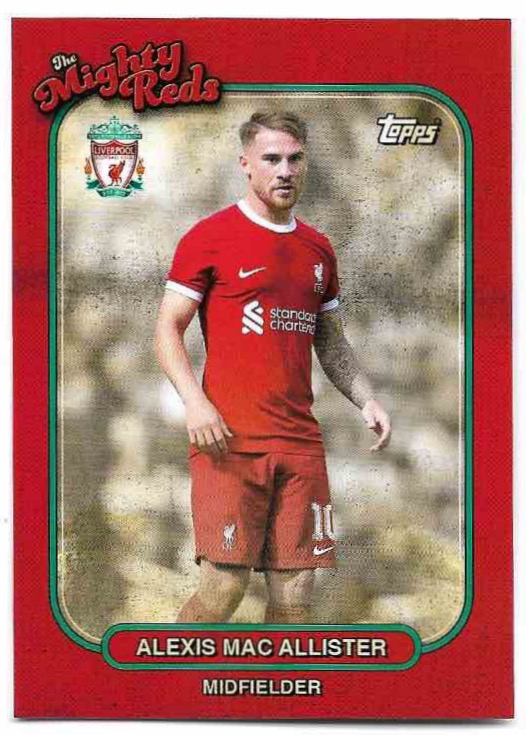 The Mighty Reds ALEXIS MAC ALLISTER 23-24 Topps Liverpool Team Set