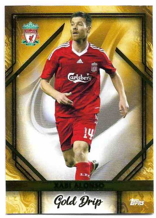 Gold Drip XABI ALONSO 23-24 Topps Liverpool Team Set