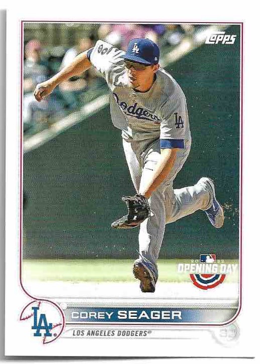 COREY SEAGER 2022 Topps Opening Day Baseball