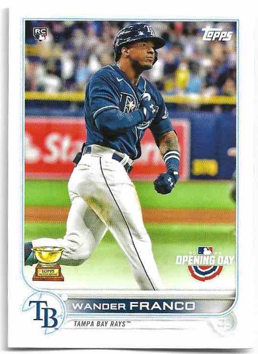 Rookie WANDER FRANCO 2022 Topps Opening Day Baseball