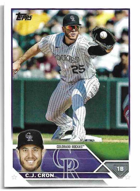 C.J. CRON 2023 Topps Series 1 Baseball