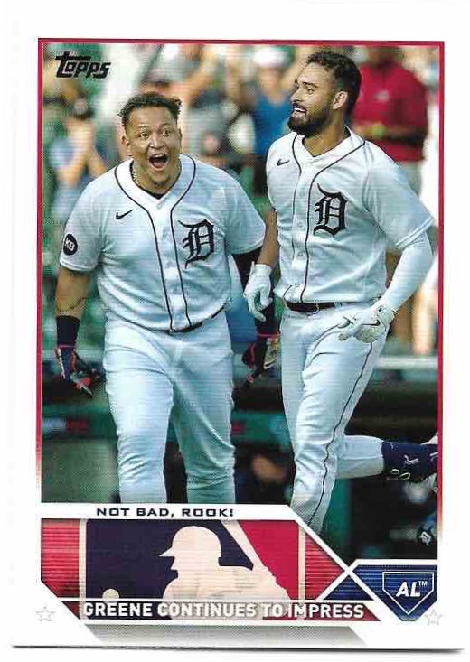 Rookie NOT BAD, ROOK! Greene Continues to Impress RILEY GREENE 2023 Topps Series 1 Baseball